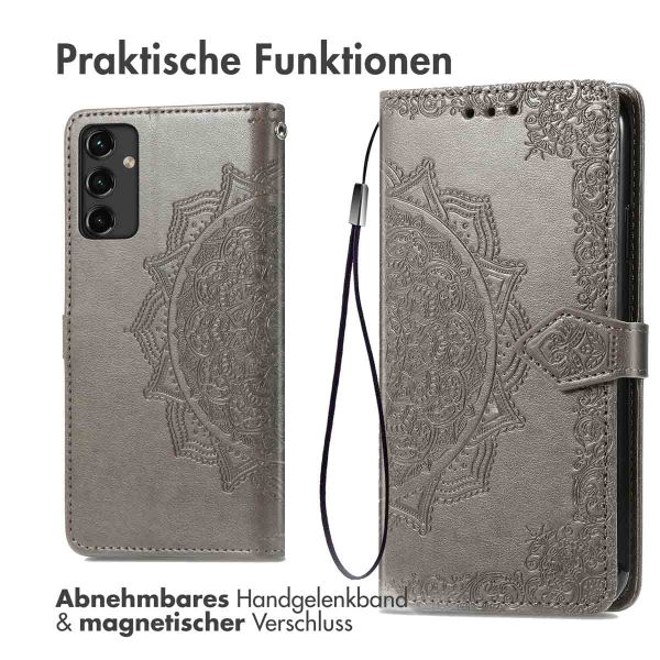 imoshion Mandala Klapphülle Samsung Galaxy A14 (5G/4G) - Grau