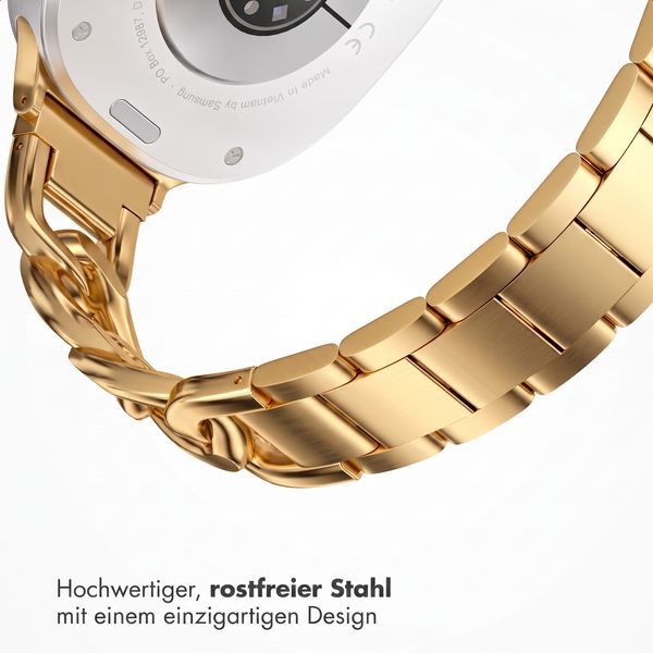 Selencia Chain Armband für Samsung Galaxy Watch 9 (40/44mm) / Watch 8 (40/44mm) / Classic (46mm) - Gold
