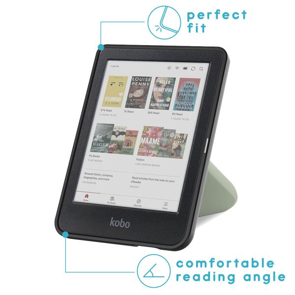 imoshion Design Klappbare Klapphülle Kobo Clara Colour / BW - Floral Green