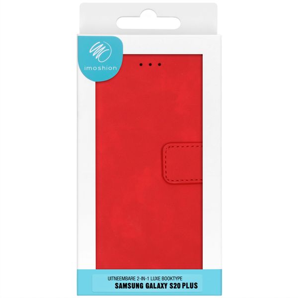 imoshion Entfernbare 2-1 Luxus Klapphülle Rot Klapphülle Galaxy S20 Plus