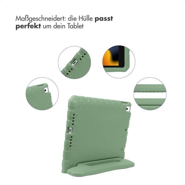 imoshion Schutzhülle mit Handgriff kindersicher Apple iPad 9 (2021) 10.2 Zoll / iPad 8 (2020) 10.2 Zoll / iPad 7 (2019) 10.2 Zoll - Olive Green