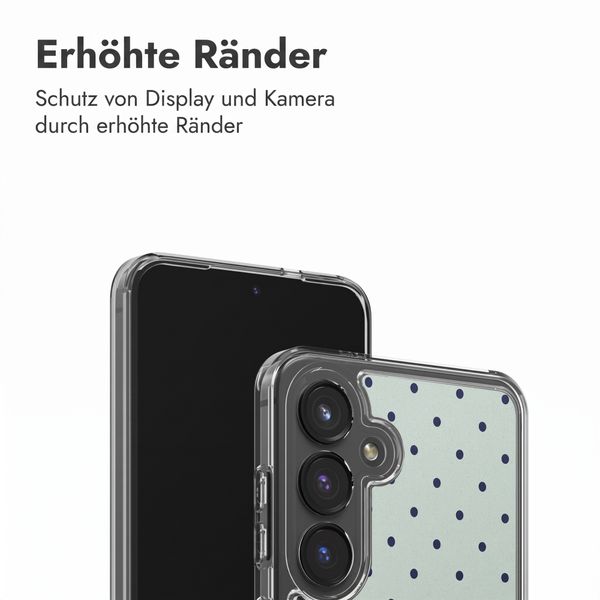 imoshion Design Hülle Samsung Galaxy S24 - Polka Dot Mintgroen