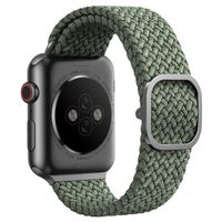 Uniq Aspen Geflochtenes Armband für das  Apple Watch Series 1 t/m 9 / SE (38/40/41 mm) | Series 10 / 11 (42 mm) - Cypress Green