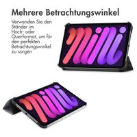 imoshion Design Trifold Klaphülle Apple iPad Mini 7 (2024) / iPad Mini 6 (2021) - Black Marble