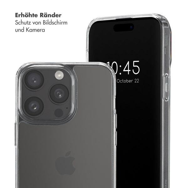 Selencia Back Cover mit abnehmbaren Haken für das iPhone 15 Pro Max - Transparent