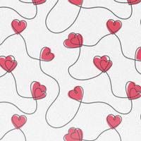 imoshion  Design Hülle für das Samsung Galaxy S24 FE - Dusty Rose Connected Hearts