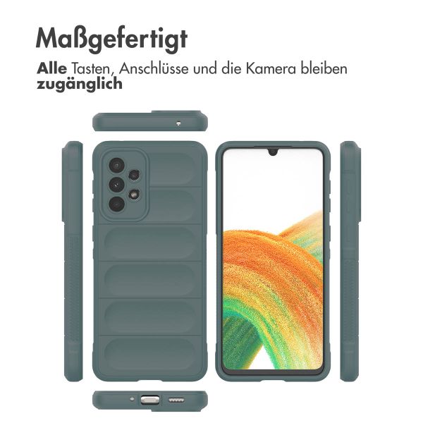 imoshion EasyGrip Back Cover für das Samsung Galaxy A33 - Dunkelgrün