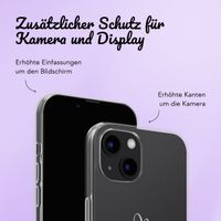 Personalisierte Hülle mit elegantem Herz iPhone 12 (Pro) - Transparent