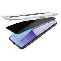 Spigen EZ Fit GLAS.tR mit Installation Tray - Privacy Glass - 1er Pack Apple iPhone 15 Pro Max