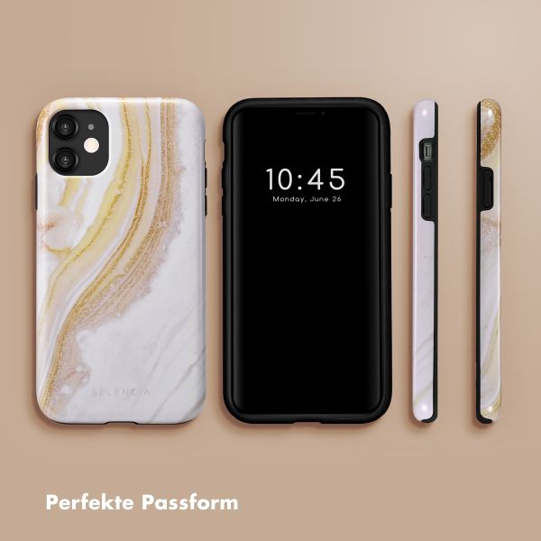 Selencia Vivid Back Cover Apple iPhone 11 - Chic Marble Gold