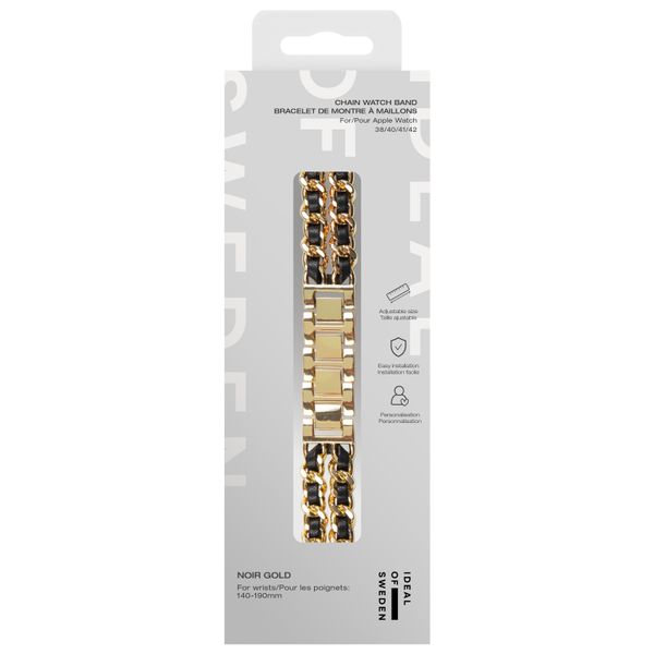 iDeal of Sweden Chain Watch Band für Apple Watch | 38/40/41/42 mm - Noir Gold