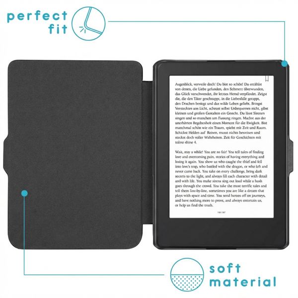 imoshion Slim Hard Case Klapphülle Kobo Clara 2E / Tolino Shine 4 - Dunkelblau