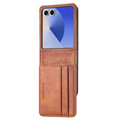 imoshion Luxuriöse Klapphülle Samsung Galaxy Z Flip 7 - Braun