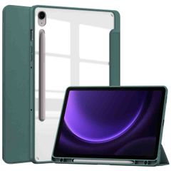 imoshion Trifold Hardcase Klapphülle für das Samsung Tab S10 FE 10.9 Zoll / S9 FE 10.9 Zoll - Grün