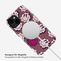 Selencia Vivid Tough Back Cover MagSafe für das iPhone 14 - Wavy Smiley Pink