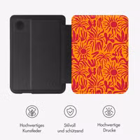 Selencia Vivid Klapphülle Kobo Clara Colour / Clara BW - Tropical Vibes Apricot