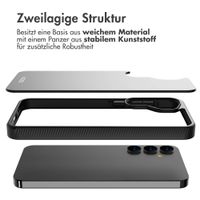 Accezz Rugged Frosted Back Cover Samsung Galaxy A55 - Schwarz