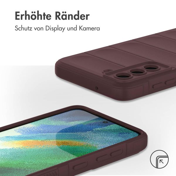 imoshion EasyGrip Back Cover für das Samsung Galaxy S21 FE - Aubergine