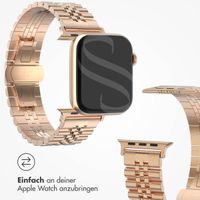 Selencia Jubilee-Edelstahlarmband für die Apple Watch Series 1 bis 9 / SE (38/40/41 mm) | Series 10 (42 mm) - Rose Gold