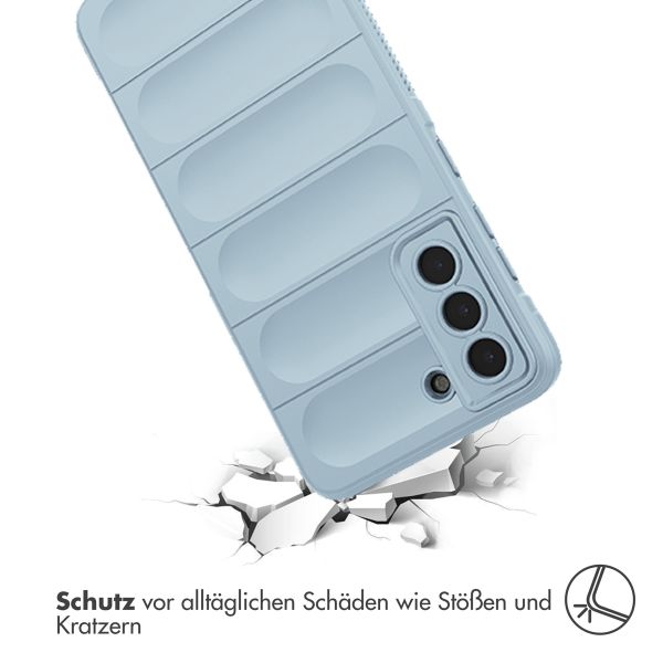 imoshion EasyGrip Back Cover für das Samsung Galaxy S21 FE - Hellblau