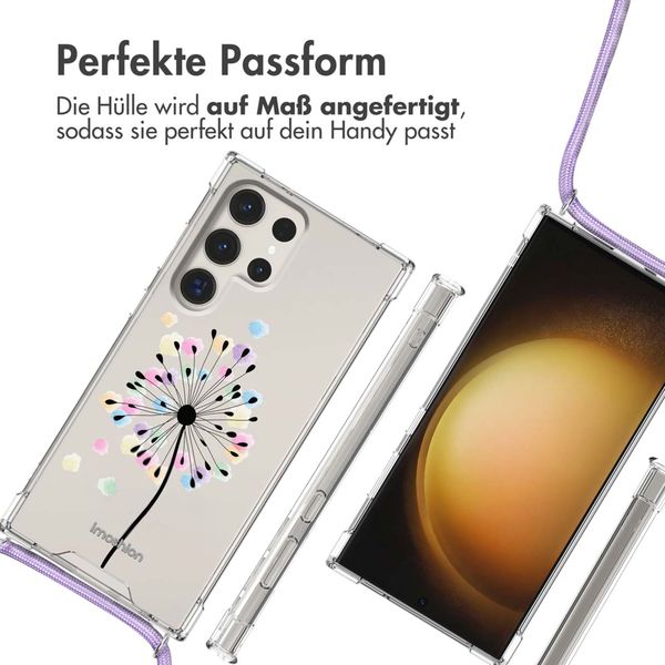imoshion Design Hülle mit Band Samsung Galaxy S23 Ultra - Sandstone Dandelion