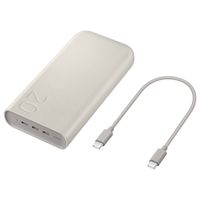 Samsung Powerbank 20.000 mAh – 45 Watt Schnellladung – 3x USB-C – Beige