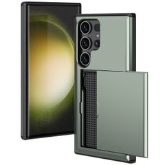 imoshion Backcover mit Kartenfach Samsung Galaxy S24 Ultra - Dunkelgrün