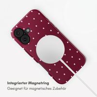 Selencia Vivid Rückabdeckung mit MagSafe Apple iPhone 17 - Happy Dots Burgundy