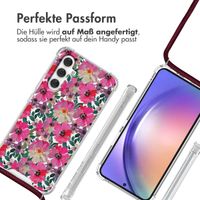 imoshion Design Hülle mit Band für das Samsung Galaxy A54 (5G) - Flower Water