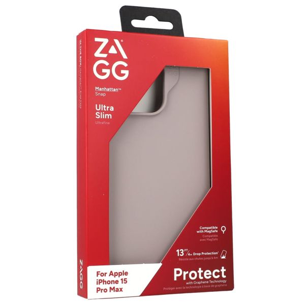 ZAGG Manhattan Snap Case Apple iPhone 15 Pro Max - Schwarz