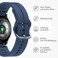 imoshion Silikonarmband für Samsung Galaxy Watch 4 / 5 / 6 / 7 (20 mm) - Dunkelblau