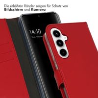 Selencia Echtleder Klapphülle für das Samsung Galaxy A55 - Rot