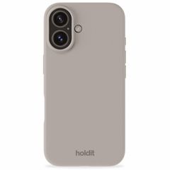 Holdit Silicone Case für das iPhone 16 - Taupe