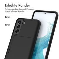 imoshion Backcover mit Kartenfach Samsung Galaxy S22 - Schwarz
