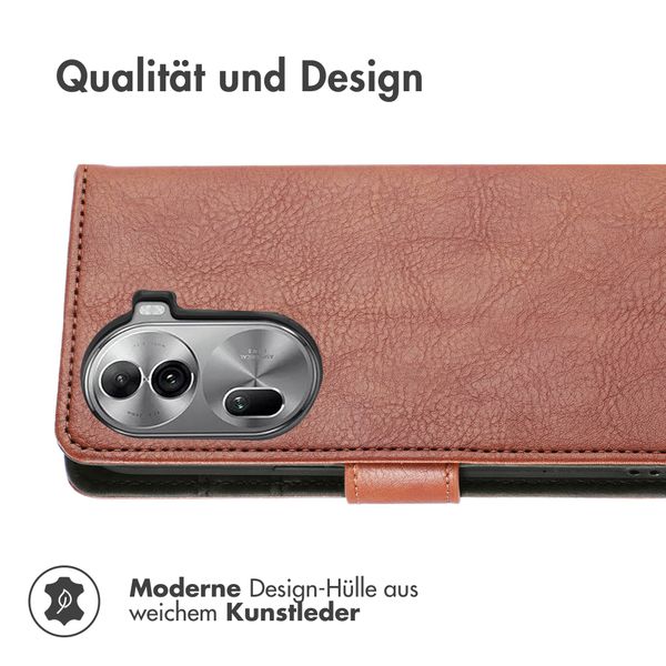imoshion Luxuriöse Klapphülle Oppo Reno 11 - Braun