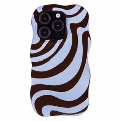 Selencia Vivid Wavy Backcover mit MagSafe Apple iPhone 15 Pro - Dream Swirl Chocolate