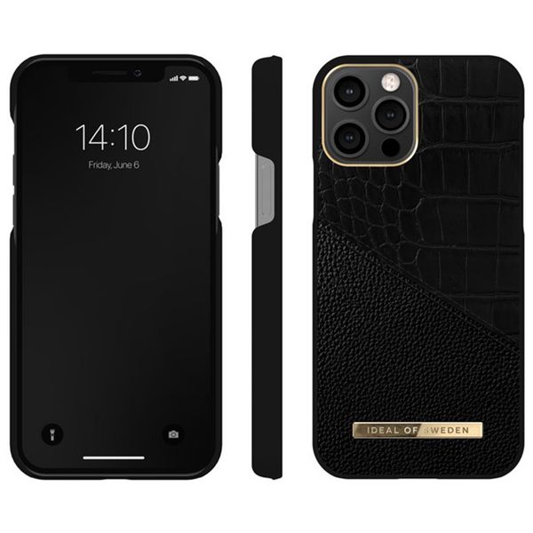 iDeal of Sweden Atelier Backcover für das Apple iPhone 12 (Pro) - Nightfall Croco
