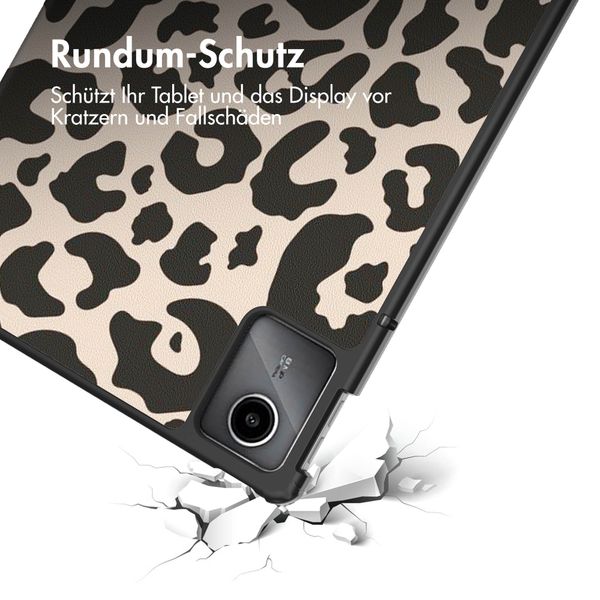 imoshion Design Trifold Klapphülle für das Lenovo Tab M11 - Leopard