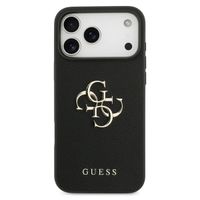 Guess Big 4G Logo Hülle Grained Apple iPhone 17 Pro - Schwarz