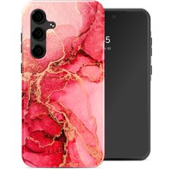 Selencia Vivid Back Cover Samsung Galaxy S24 FE - Rosy Marble