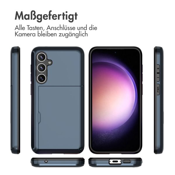 imoshion Backcover mit Kartenfach für das Samsung Galaxy S23 FE - Dunkelblau