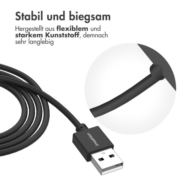 imoshion USB-A-Ladekabel für Garmin Watch - 1 Meter