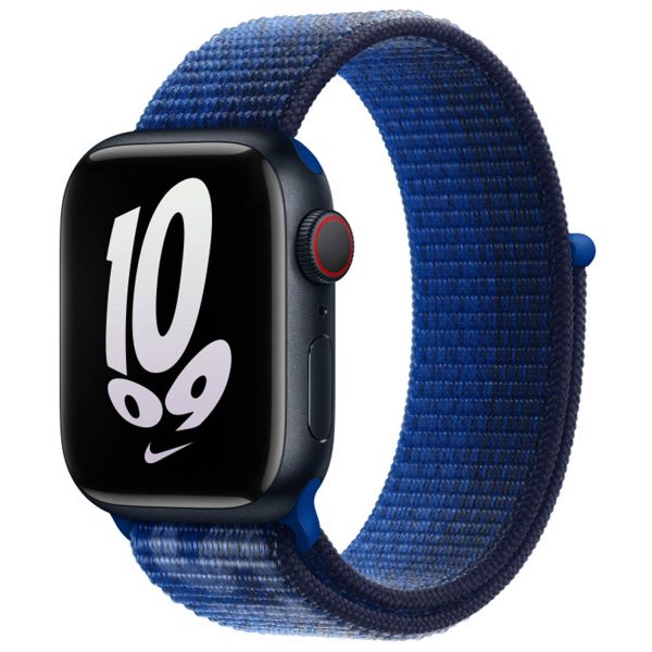 Apple Sport Loop Armband für das Apple Watch Series 1-9 / SE - 38/40/41 mm / Series 10 - 42 mm - Game Royal / Midnight Navy