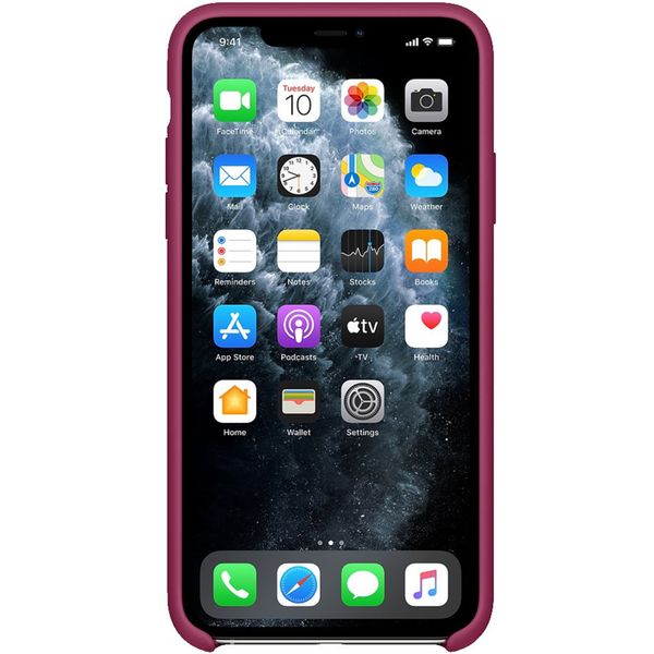 Apple Silikon-Case für das iPhone 11 Pro Max - Pomegranate