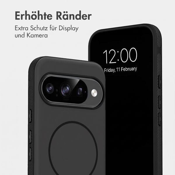 imoshion Color Backcover mit Thin MagSafe Ring Google Pixel 9 / 9 Pro - Schwarz