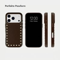 Selencia Studs Backcover mit MagSafe Apple iPhone 17 Pro - Cacao Crush