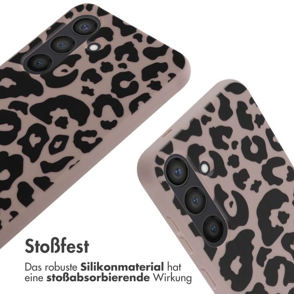 imoshion SilikonHülle design mit Band Samsung Galaxy S24 - Animal Pink
