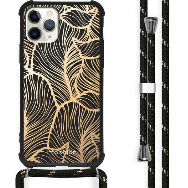 imoshion Design Hülle mit Band für das iPhone 11 Pro - Golden Leaves