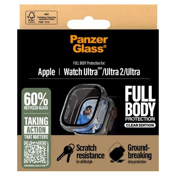 PanzerGlass Full Body Case für das Apple Watch Ultra (2) - 49 mm - Transparent