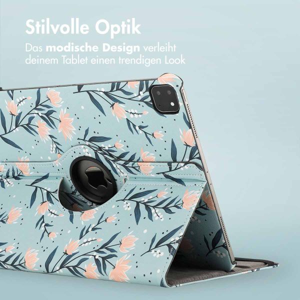 imoshion 360° drehbare Design Klapphülle für das iPad Air 13 inch (2024) M2 - Flowers